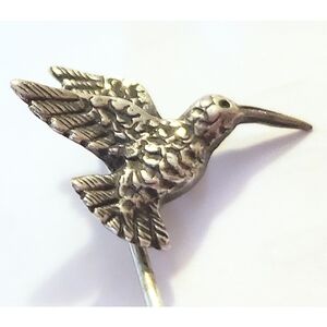 James Avery Vintage Hummingbird Stick Pin Brooch 925 Sterling Silver